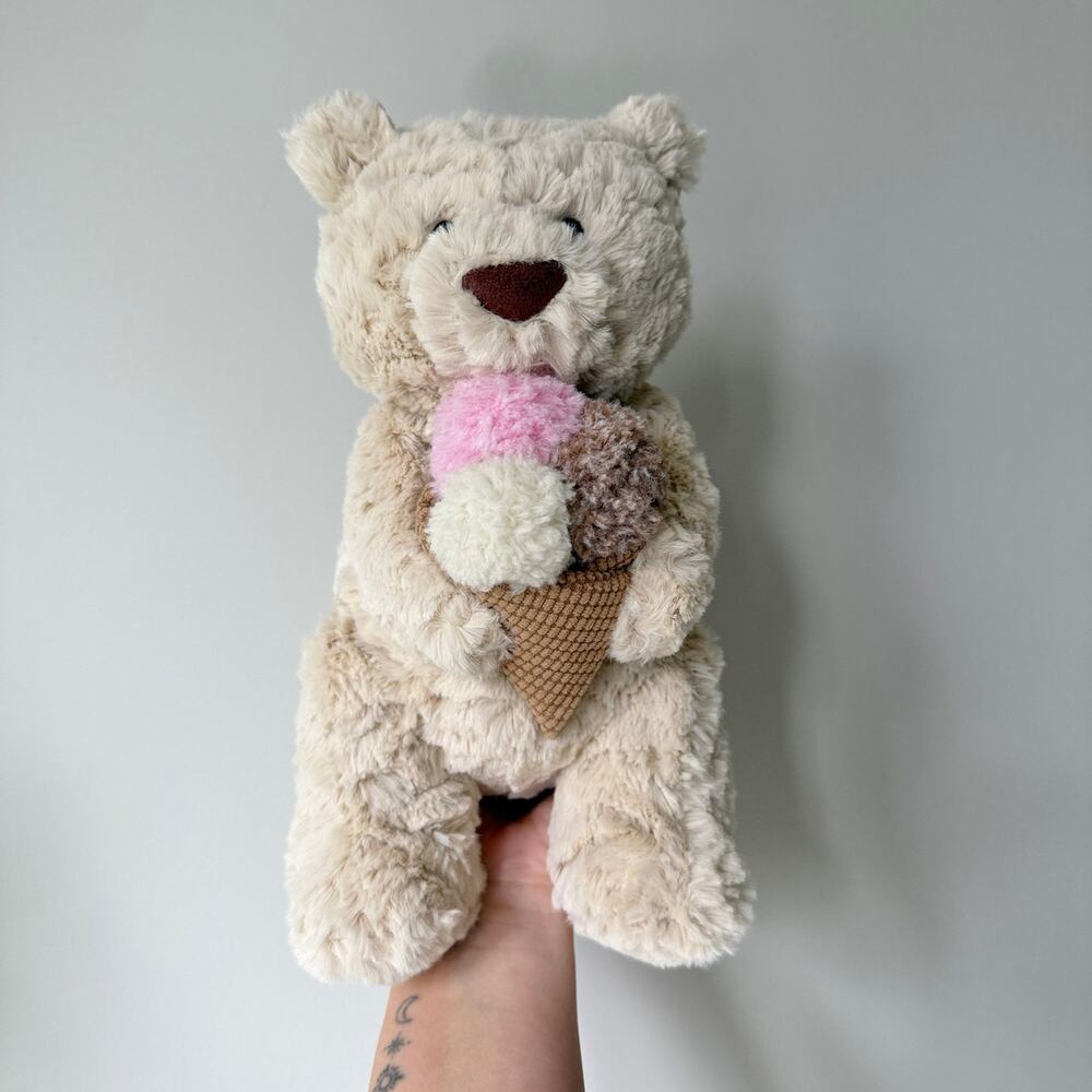 AUTHENTIC Jellycat Oatus Bear Ice Cream NYC FAO Exclusive NWT - Fast Shipping!